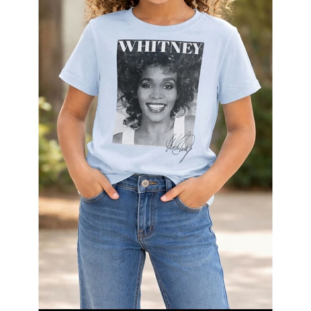 Abercrombie & Fitch Kids Whitney Houston Blue T-Shirt - Size 7/8
